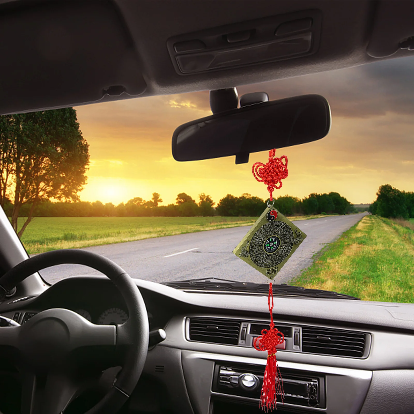 

Compass Pendant Decoration Chinese Small Retro Traditional Pocket Decorate Ornaments Decorations