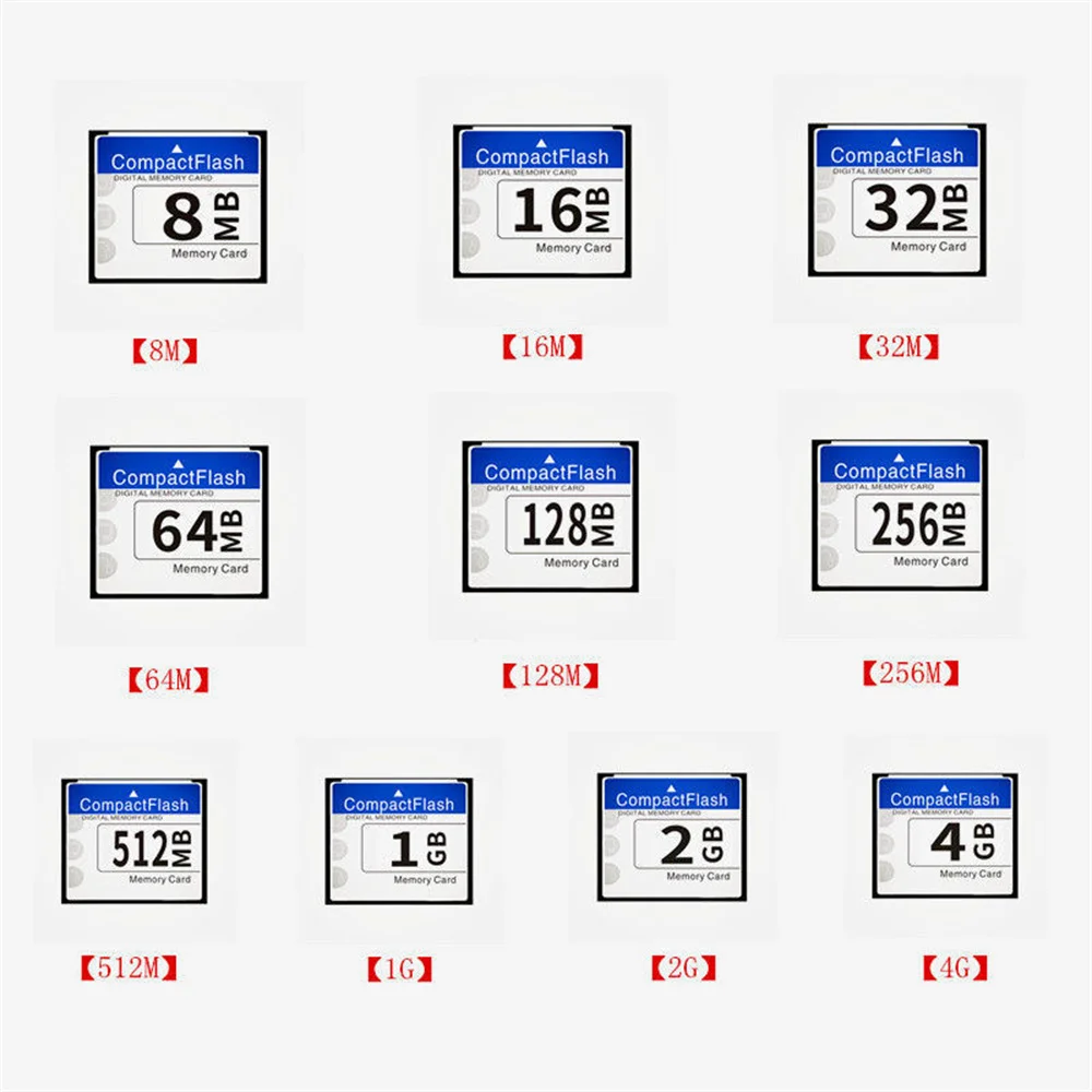 Hochwertige cf-Karte 8MB 16MB 32MB 64MB 128MB 256MB 512MB 1GB 2GB 4GB 8GB 16GB 32GB 64GB industrielle Kompakt-Flash-Karte