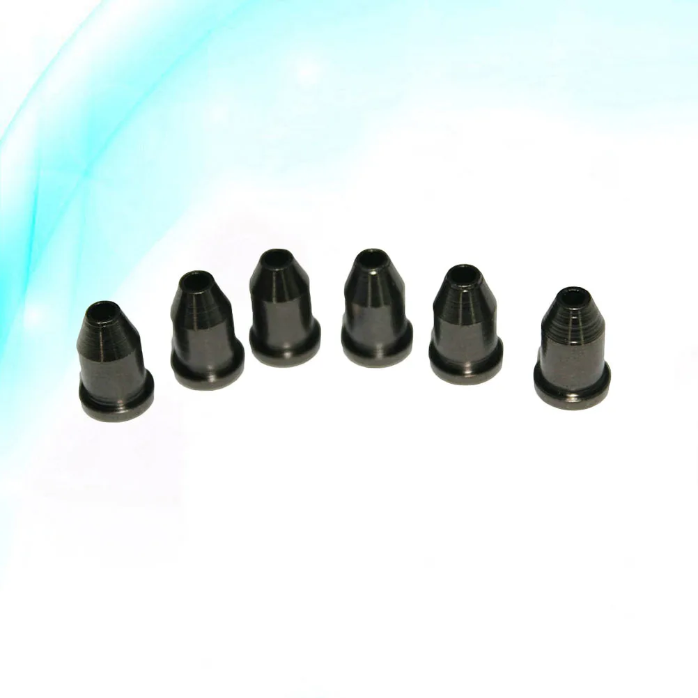 

6Pcs Guitar String Caps Bullet Shape External Thread Professional Through Body Ferrules Long Lasting Gold Guitar String Cap