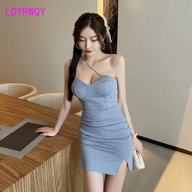 2022 Sexy Bodice and Cleavage Buttock Wrap and backless slim night dress  for women Office Lady zipper - AliExpress 200000345