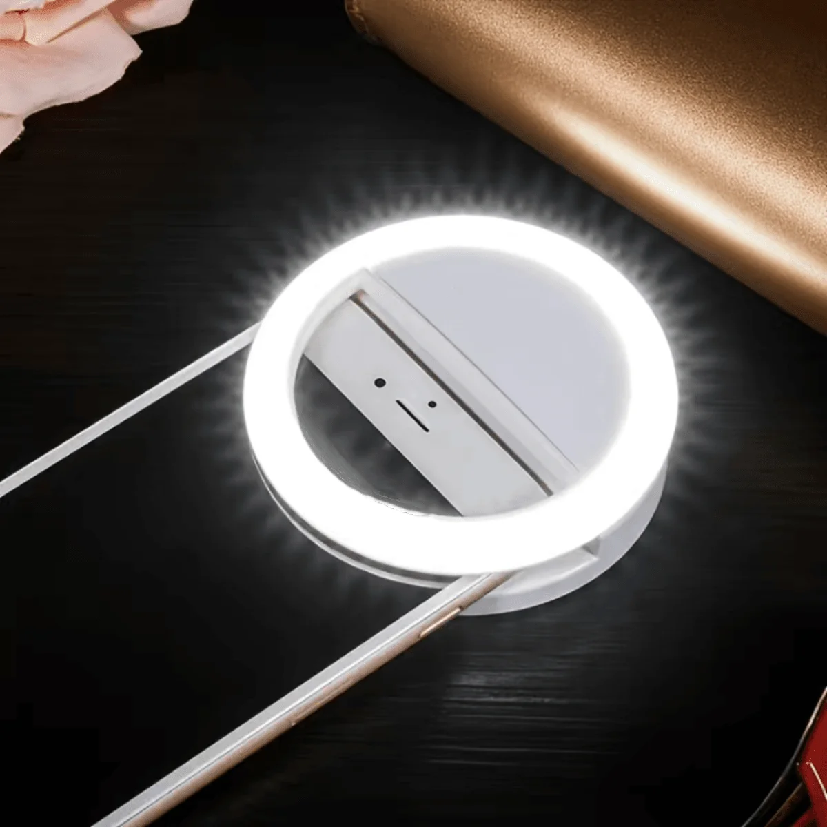 

Mobile Phone Fill Light LED Live Selfie Beauty Flash USB Charging Circular Fill Light, Camera Light