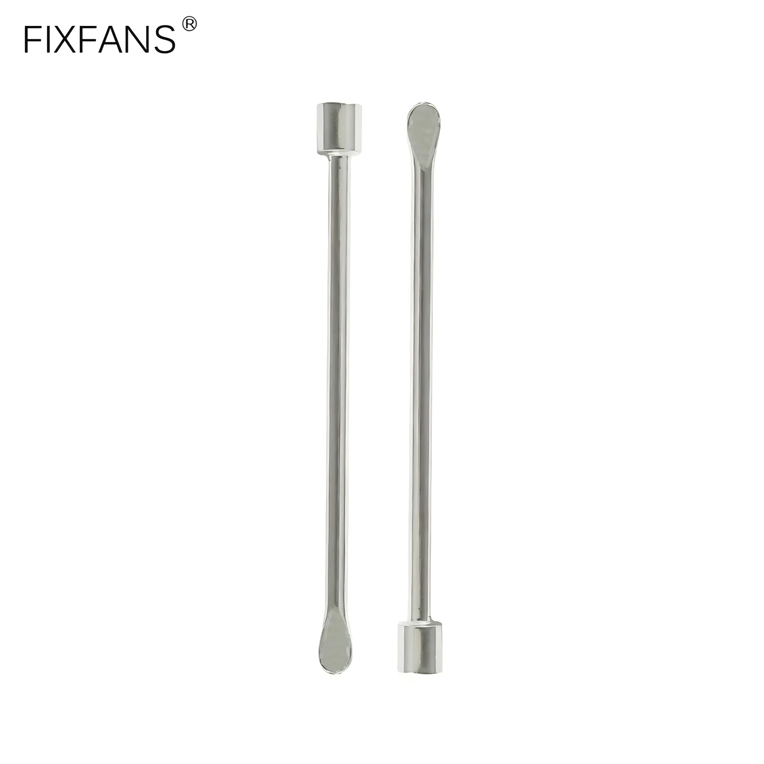 2Pcs 6cm Stainless Steel Mini Spoon Tool Cleaning Smoking Oil for Tobacco Pipe Cleaner Vape Tools