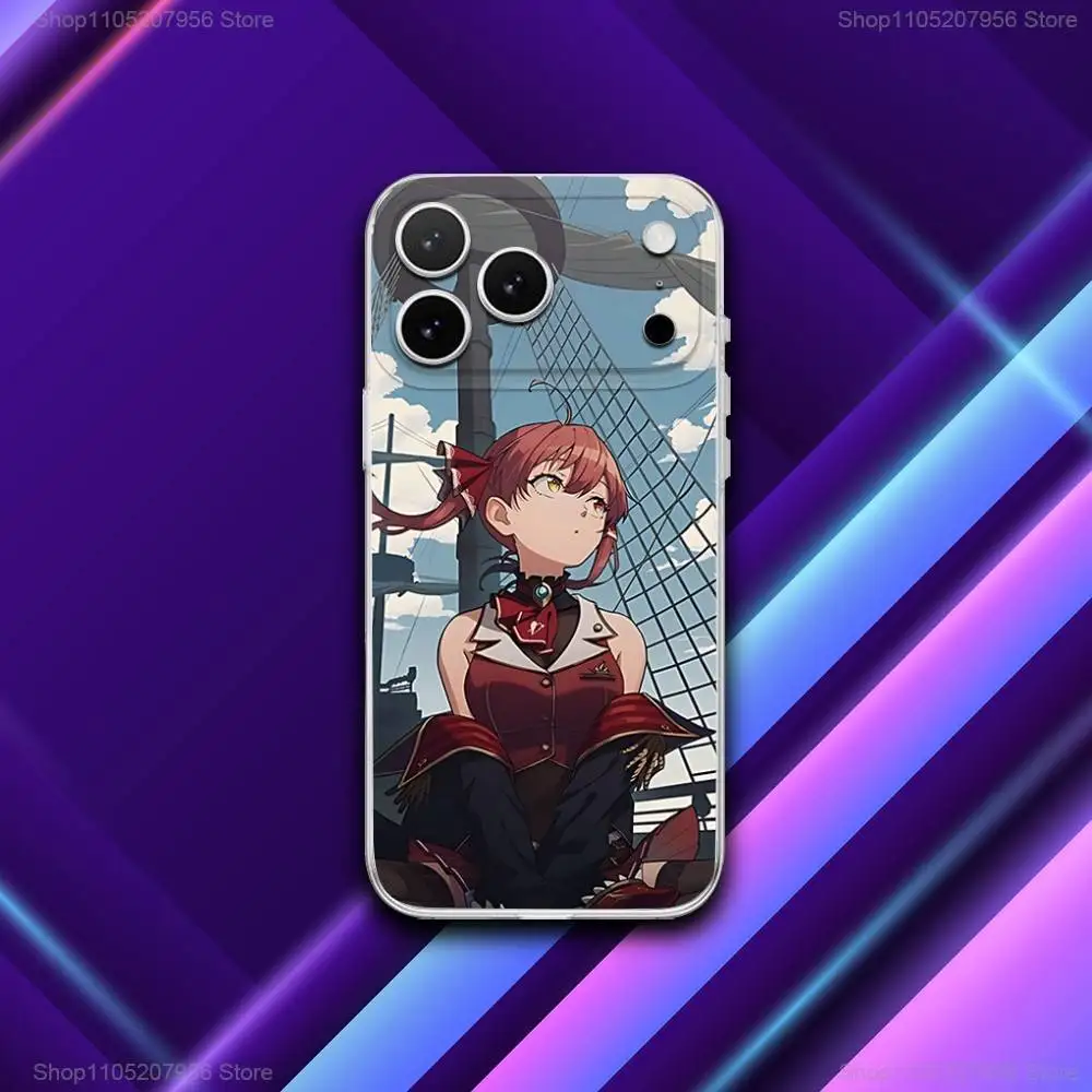 Casing HP H-Houshou Motif Gadis Marine Lucu, Magnetik, Berlapis Embun, Untuk iPhone 17,11,16,12,15,14,13,Pro,Plus,E,Max,Air,Mini