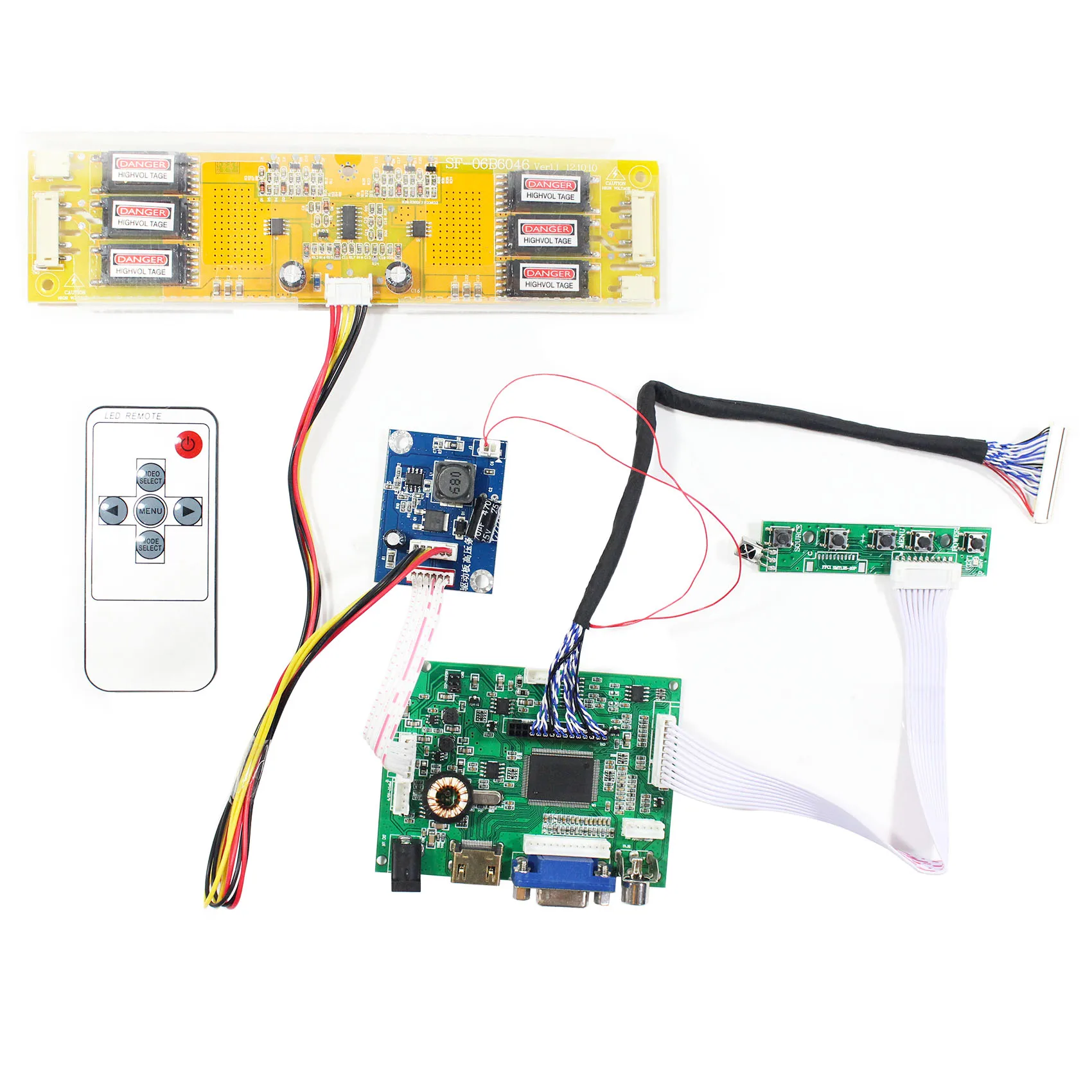 

HD MI VGA AV LCD Controller Board For 20.1inch LM201U05 1600x1200 LCD Screen