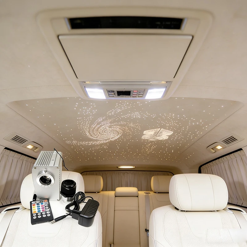 Optical fiber lamp Twinkle Fiber Optic Star ceiling kit Bluetooth APP Smart Control  Starry Car LED Light Kid Room Ceiling new