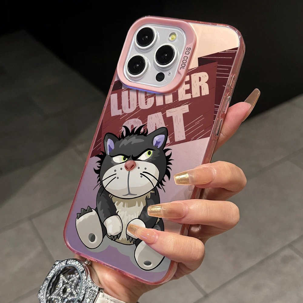 Cartoon Lucifer Cat Phone Case for Samsung Galaxy A55 A54 A53 A52 A51 A50 A35 A34 A33 A30 A25 A23 A22 A16 A15 A14 A13 4G 5G Capa