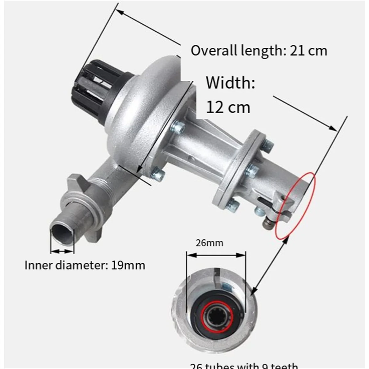 

A83Z кусторез триммер для травы газонокосилка водяной подъем головка насоса 1-дюймовый триммер из алюминиевого сплава детали садовый ирригационный инструмент