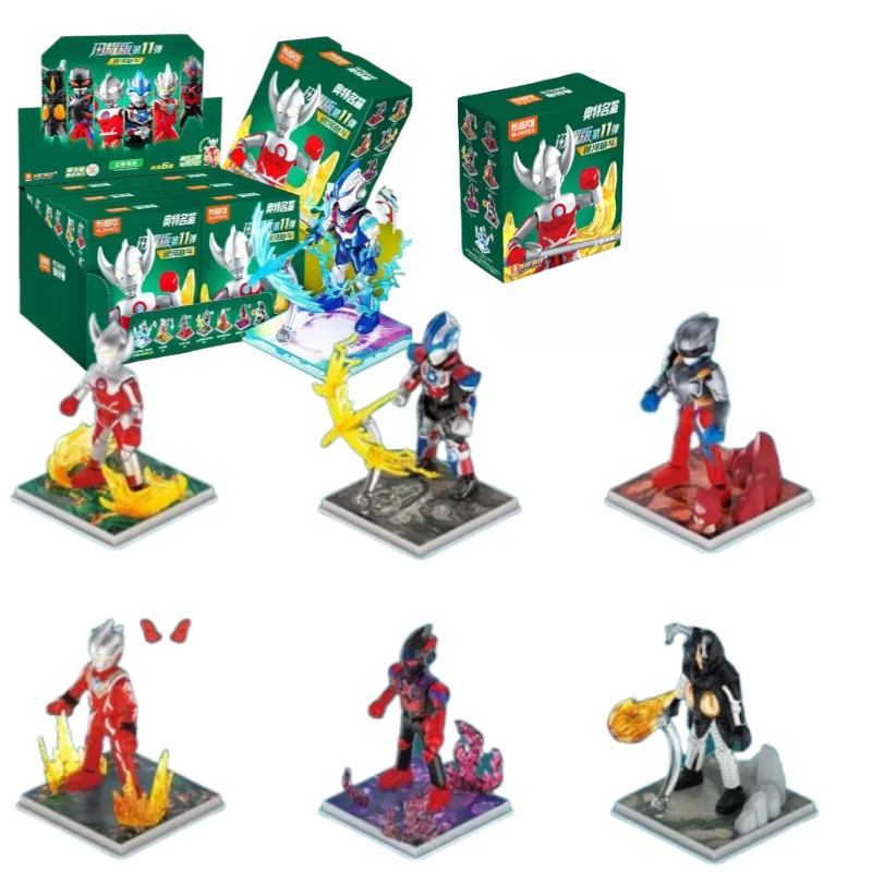 

BLOKEES Sparkling Edition, строительный блок, кукла Ultraman Sparkling Edition11, круглая сборная модель, слепая коробка, игрушка для мальчика, подарок на день рождения