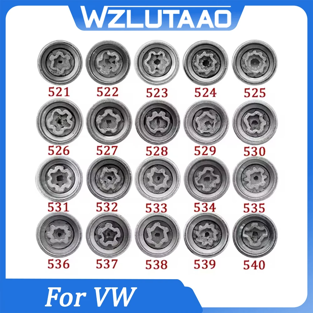 

#521-#530 For Volkswagen Anti-Theft Screw Sleeve Key Removal Tool For VW Touareg Sharan Beetle Phaeton Tiguan CC Scirocco