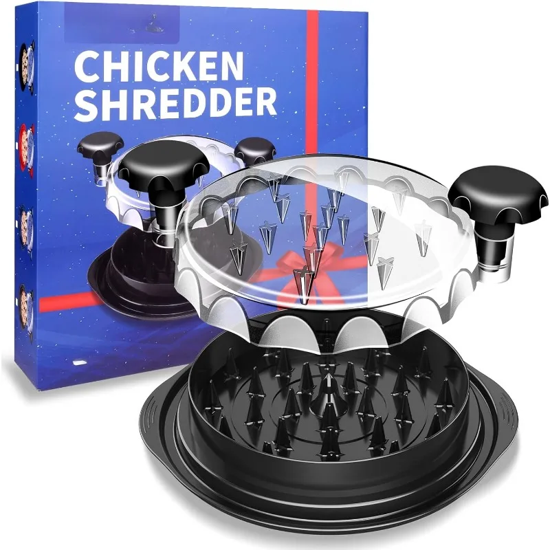 

Chicken Shredder, Professional Chicken Breast Shredder Tool Twist, Transparent Lid, Ergonomic Handle, Meat Shredder