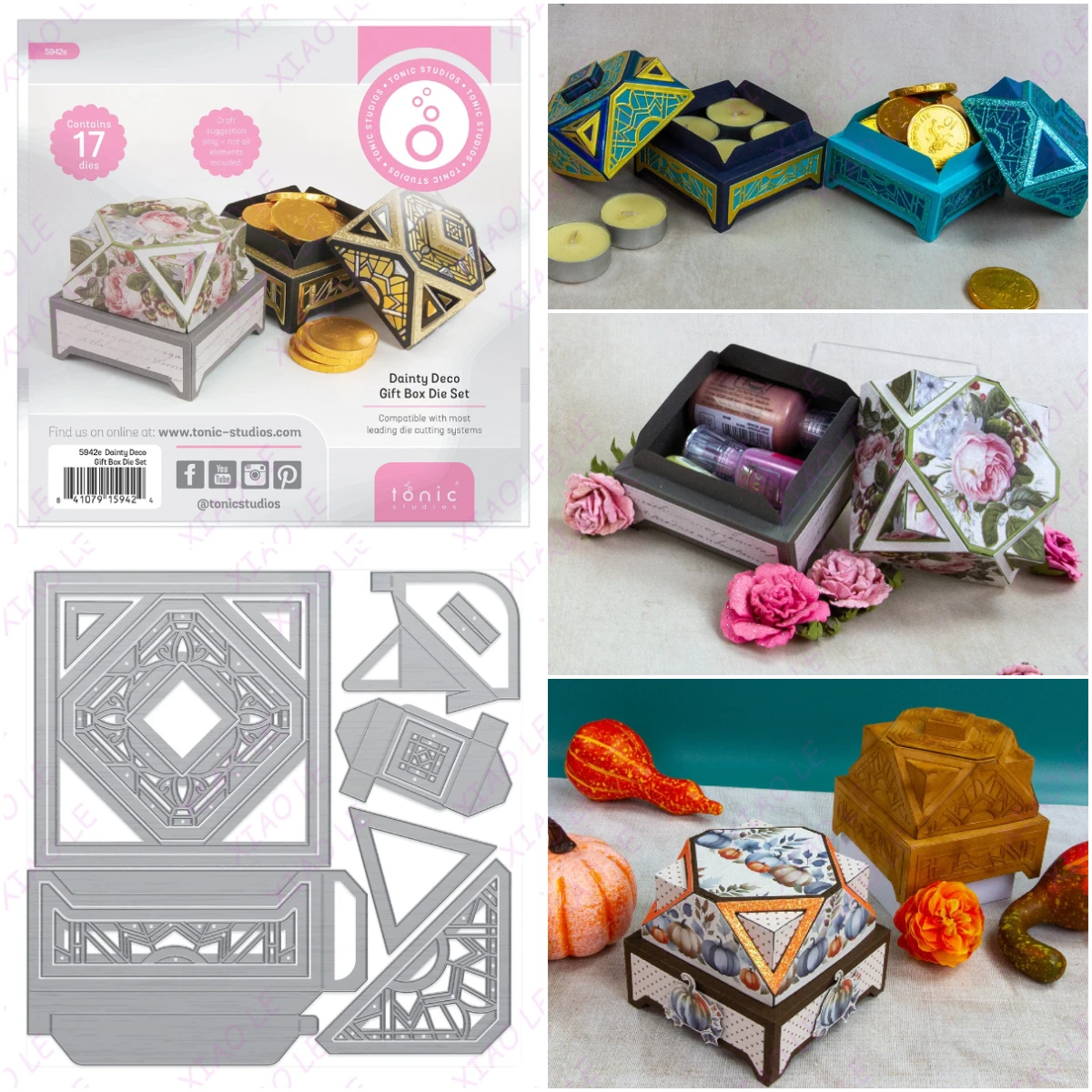 

Dainty Deco Gift Box - Create & Make Die Set Metal Cutting Dies Scrapbooking New Make Photo Album Card Diy Paper Embossing