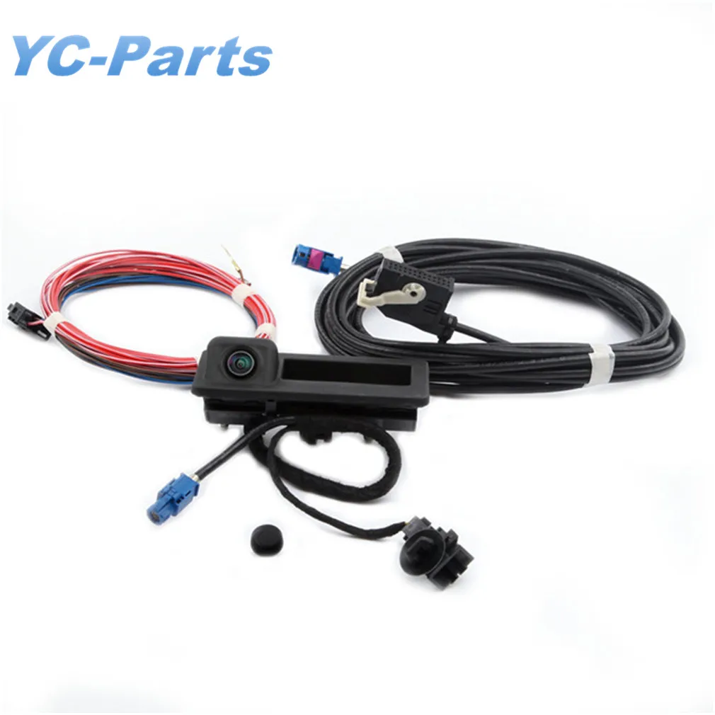 RGB Rear Image View Camera & Camera Harness Kit 56D827566A For VW Jetta MK6 Tiguan Passat B7 RNS510 RCD510 5M0970161AC