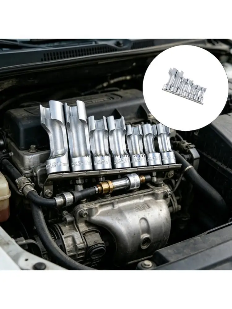 

Engine Fuels Line And Oxygen Sensors Removal Tool Oil Pipe Disassembly Sleeve Collection Hexagonal Repair Tool For Mechanic