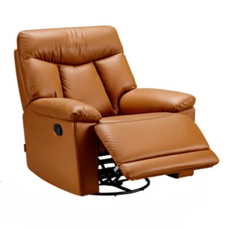 

C First Class Leather Single Sofa Chair Modern Simple Living Room Rocking Chair Electric Function Single Chair 30063