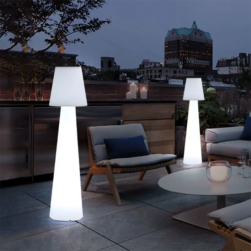 LED Stage Lights Solar Street Lights Outdoor Furniture Garden Landscape Lamp Change Waterproof Feature 16color 60 Floor Lamp