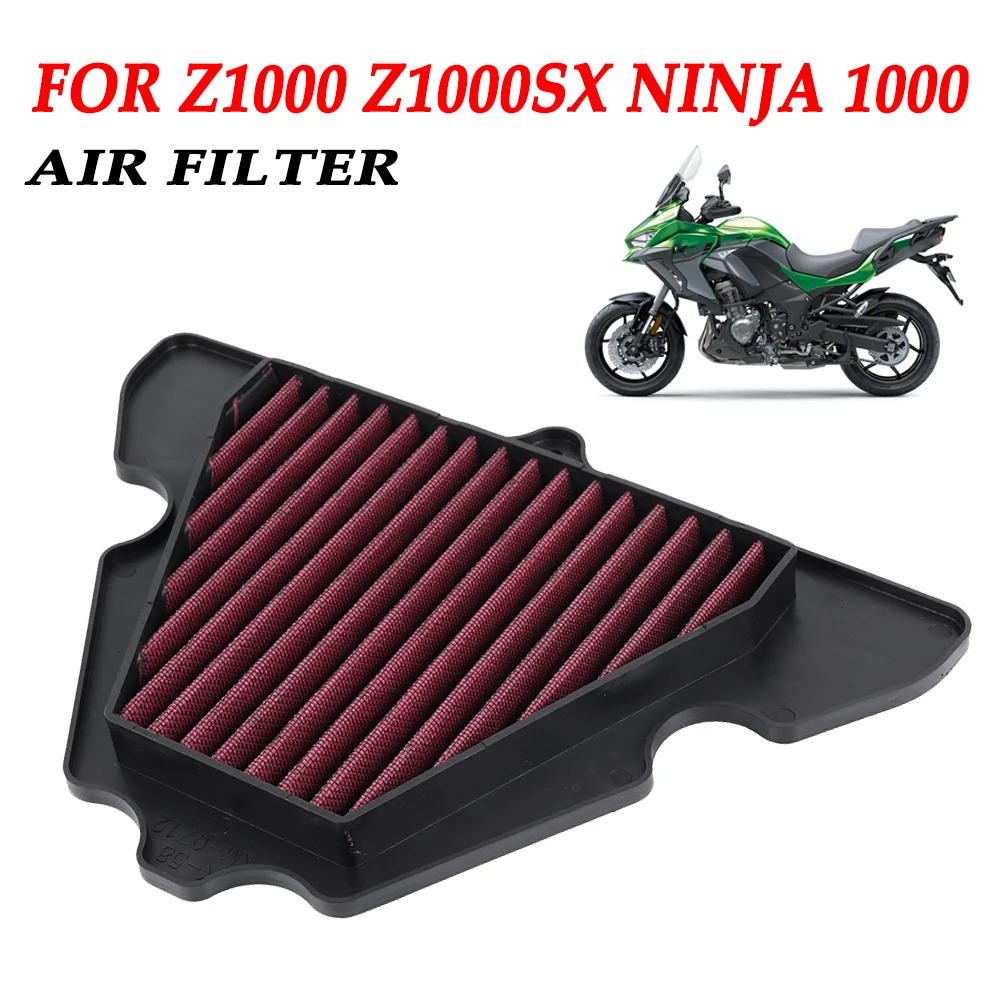 Filtro de aire para motocicleta, accesorios para Kawasaki Z1000 Z1000SX ZX1000 NINJA 1000 KLZ1000 VERSYS 2011-2019, piezas de repuesto