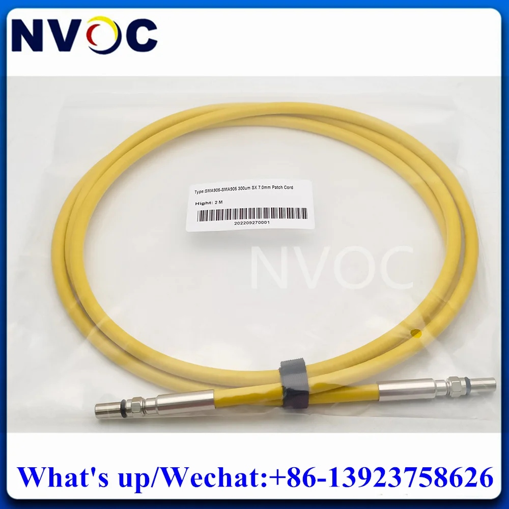 

SMA905-SMA Armored Fiber Optic Patch Cord MM 50um100um 200um 400um 600um 0.22NA UV-VIS Multimode Silica Core 1M Fiber Patch Cord