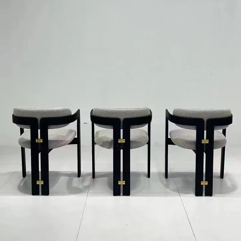 

Minimalist Design Velvet Fabric Dining Chairs Modern Solid Wooden Dinner Chair for Living Room Kitchen and Restaurant