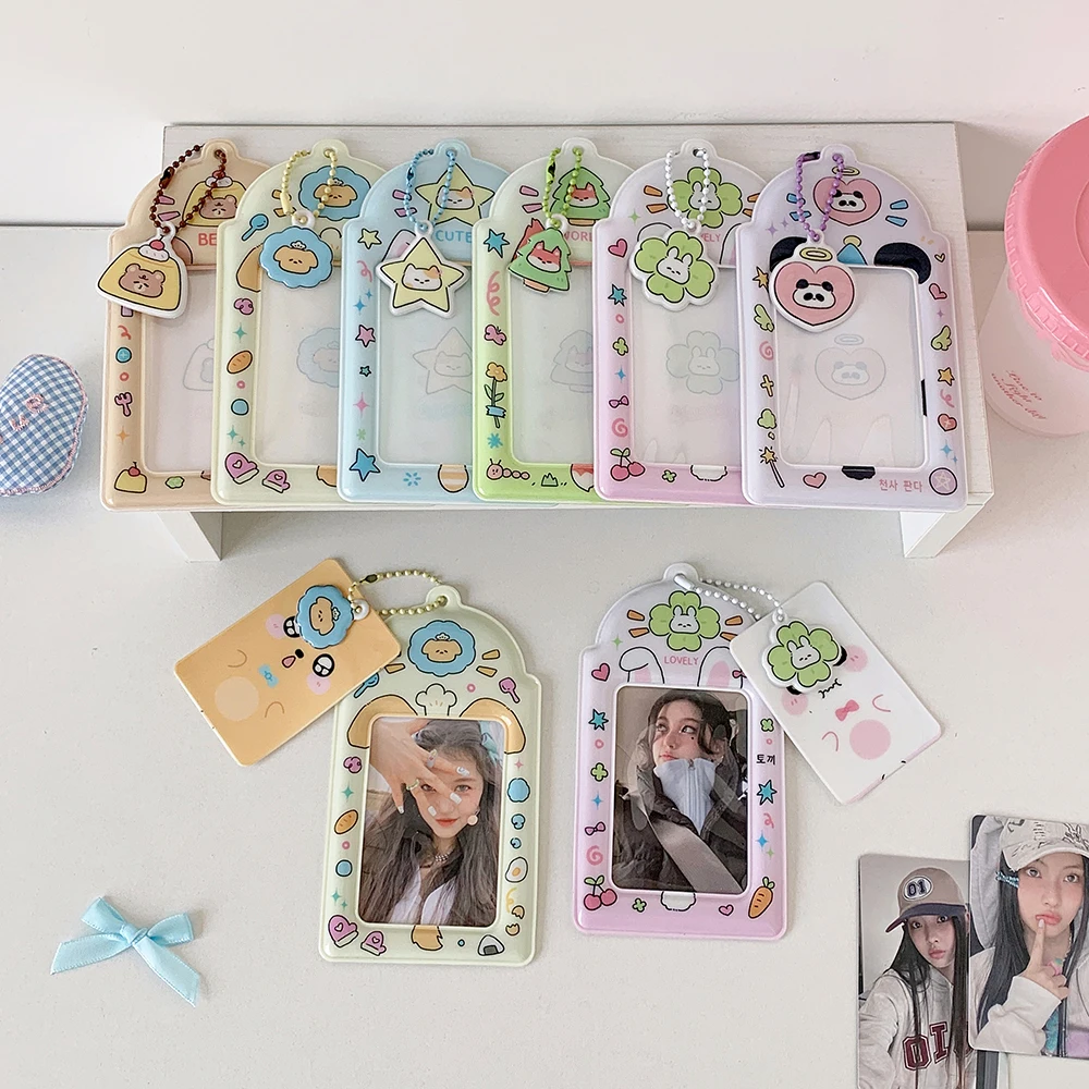 Photocard Holder, Kpop Photocard Holder Keychain, Cute Photo Card Holder Keychain Perfect for Photocards Binder