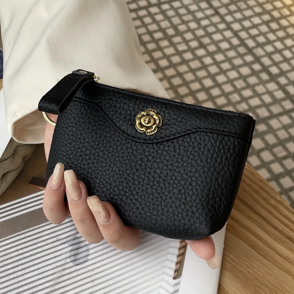 

Fashion PU Leather Short Wallet Large Capacity Lightweight ID Card Holder Solid Color Exquisite Design Money Bag Women Girls