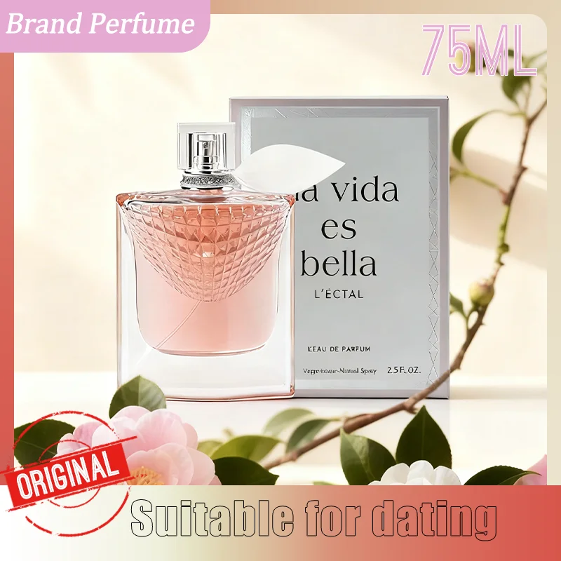 Perfume de Marca de 75 ml con Aroma Floral Dulce y Elegante, Fragancia Duradera con Sensación Dulce Suave, Elección Perfecta para una Cita