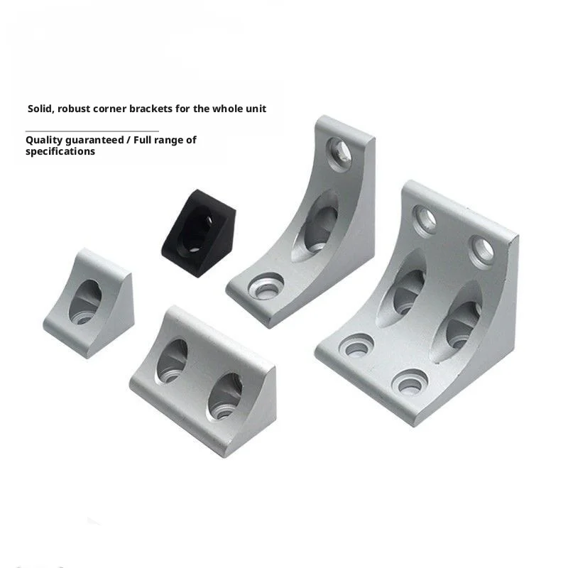 Vertical Aluminum Extrusion Corner Fitting Angle Code 2020 3030 4040 4545 6060 8080 9090 1001 Straight Connector for Fabrication