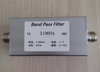 1pc 200w 21mhz bandpass filter BPF shortwave communication LC filter bandpass 21M 15 meter band 200w