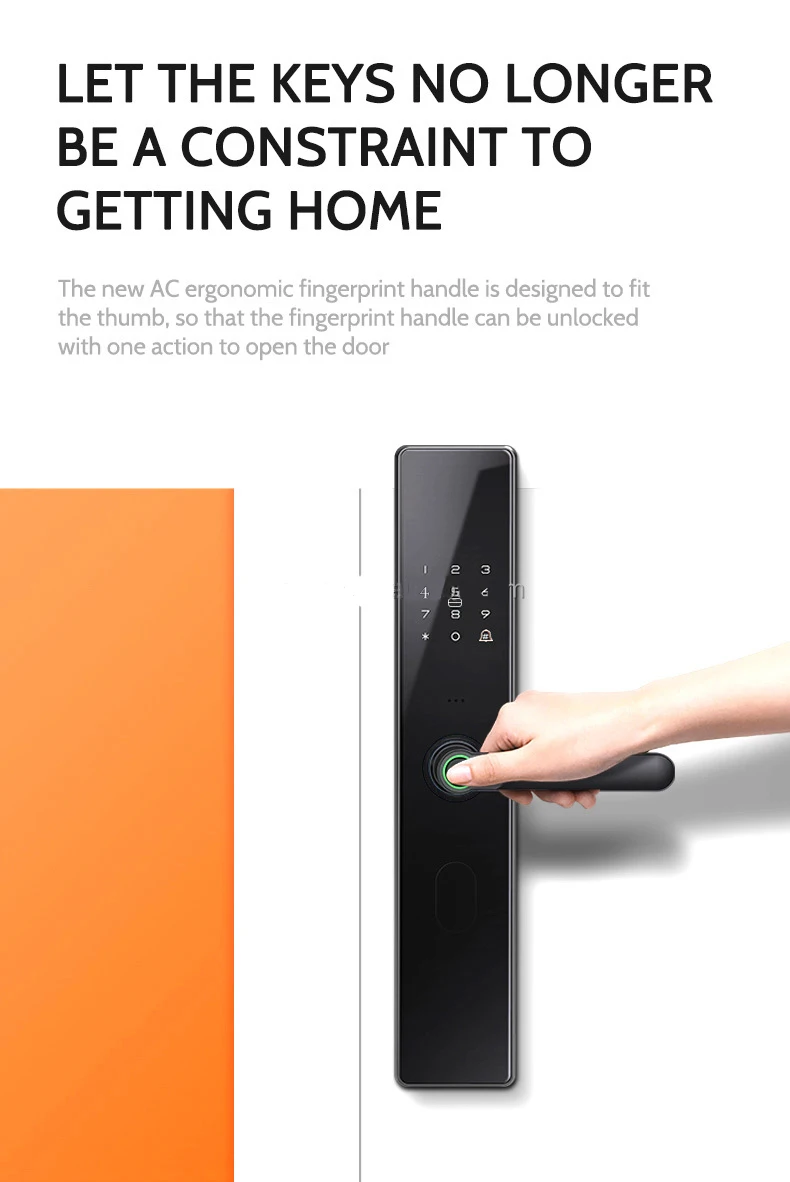6068 Smart Lock per porta in legno d'acciaio con chiave in alluminio Digital Cerraduras Inteligentes APP Ttclock per uso domestico Promozione di grandi vendite