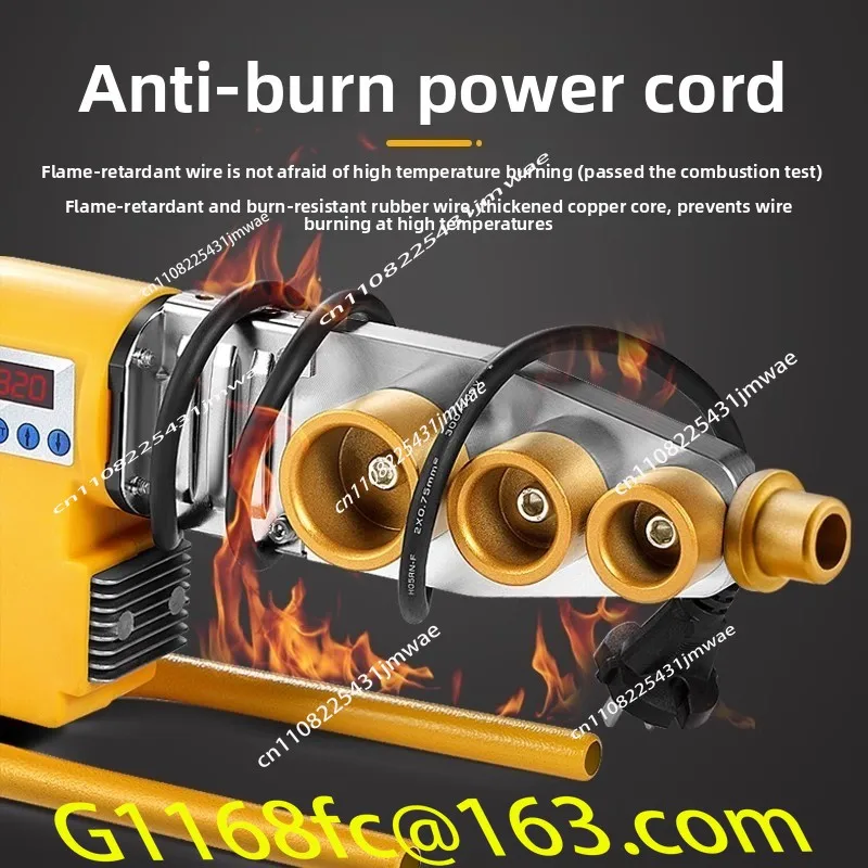 PPR PE water pipe digital display hot melt welding machine for hydropower engineering welding machine