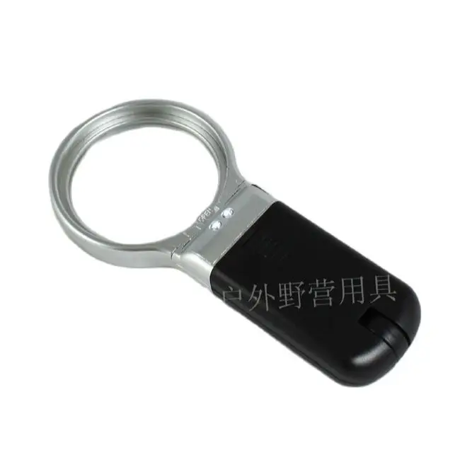 Wholesale 60mm magnifying glass with LED lamp lighting reading mirror with lamp expanding mirror for the elderly