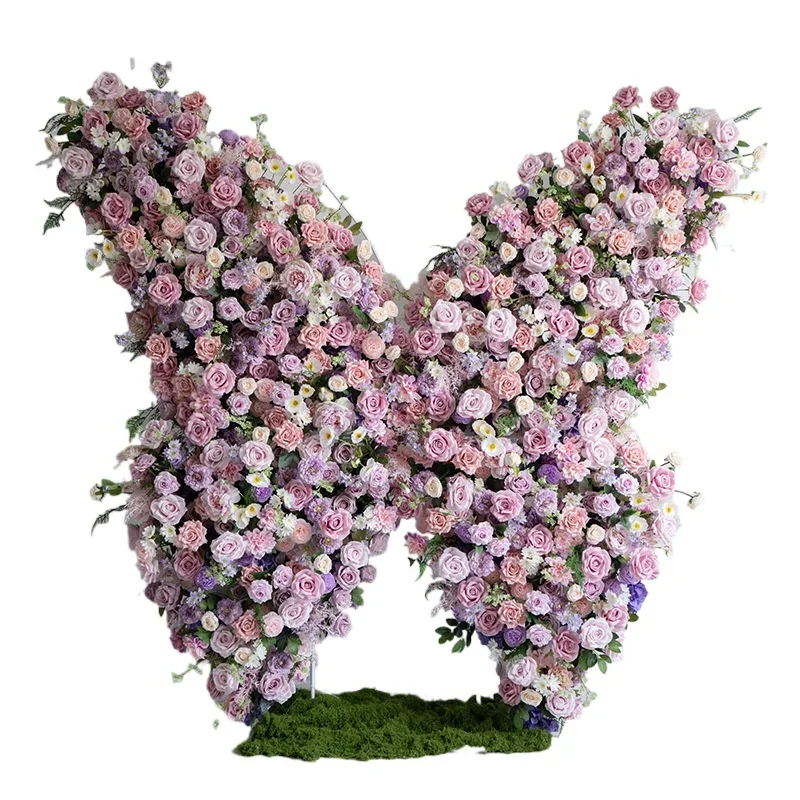 Butterfly Arch Decorative Floral Background Wall