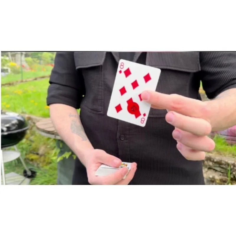 Stick Magic Tricks Marco Markiewicz Signed Sticker Transfer Card Gimmick Signed Card Close Up Visual Illusion Magician Props