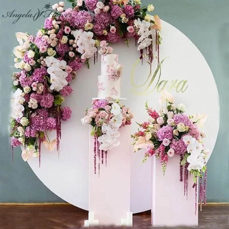 

Wrought iron ring arch birthday wedding background decor artificial flower stand outdoor lawn shelf