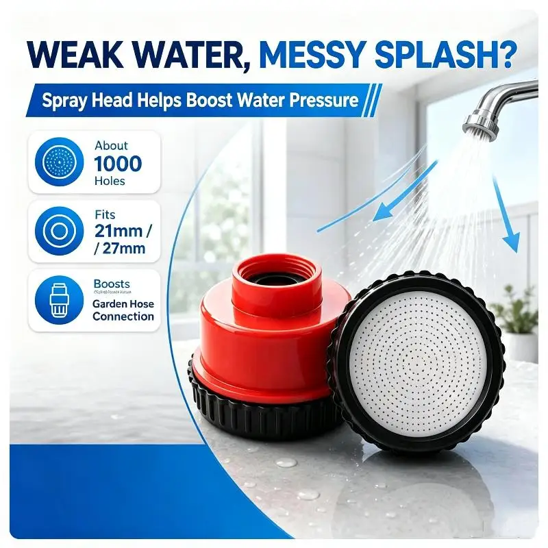 High-Pressure Shower Head 1000 Ultra-Fine Nozzles Water Saving Scratch Resistant for Holiday Villa Bathroom Upgrade