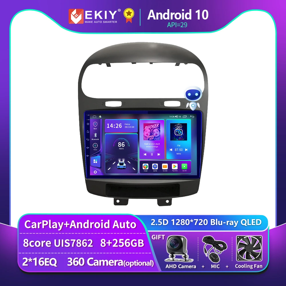 

EKIY T900 For Dodge Journey Fiat Leap 2012-2020 Android Radio Car Multimedia Video Player Carplay Auto Navigation GPS Stereo DVD