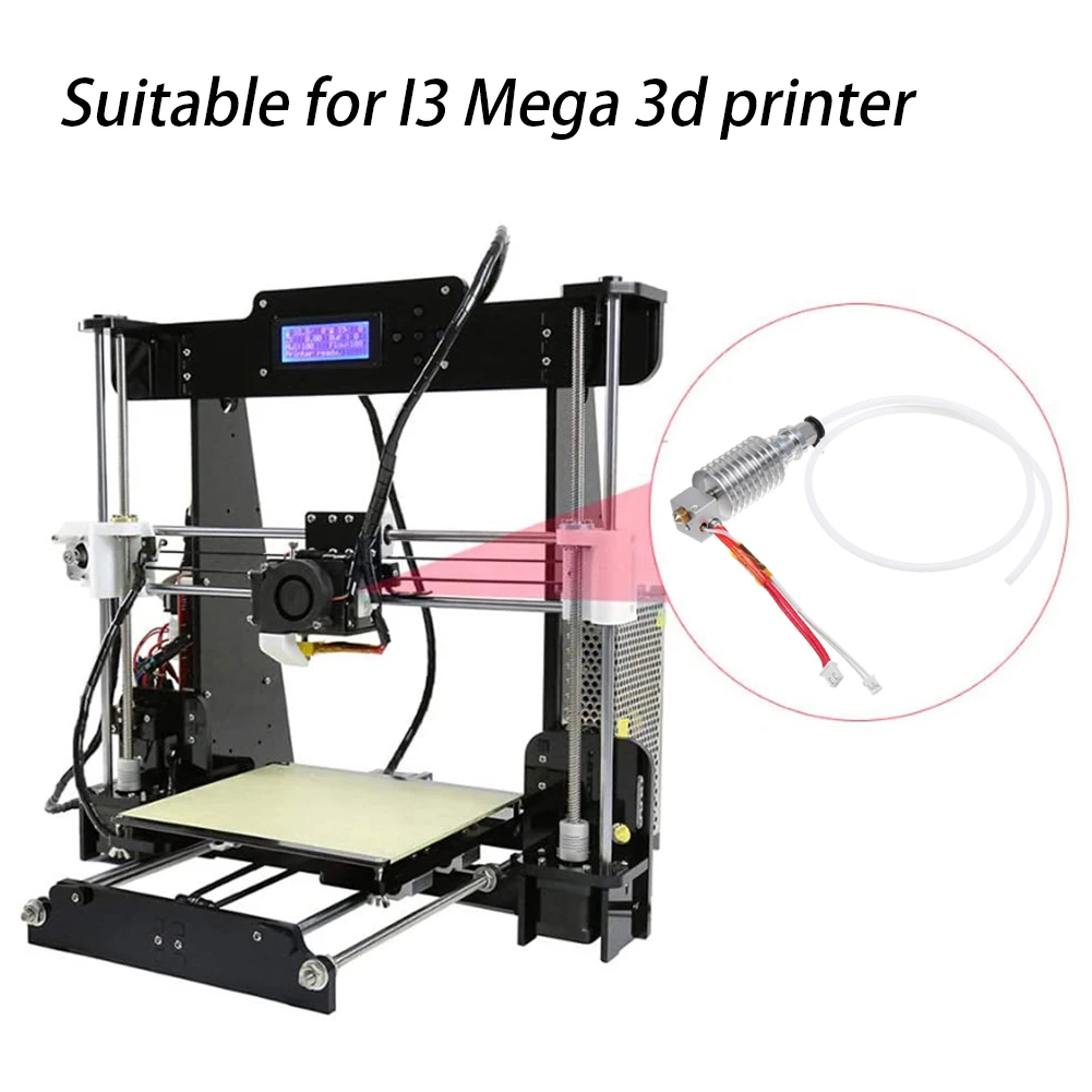 12V 3D Printer V5 J-head Hotend Extruder Kit Heater Hotend Printer Parts for Anycubic I3 Mega Extruder Printer 1.75mm Filament