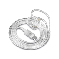 KZ Silver Plated 2Pin Cable Type C Upgrade Earphone Wire For ZS10 Pro, ZSX, ZSN PRO, ZSTX, AS10 Original Replacement