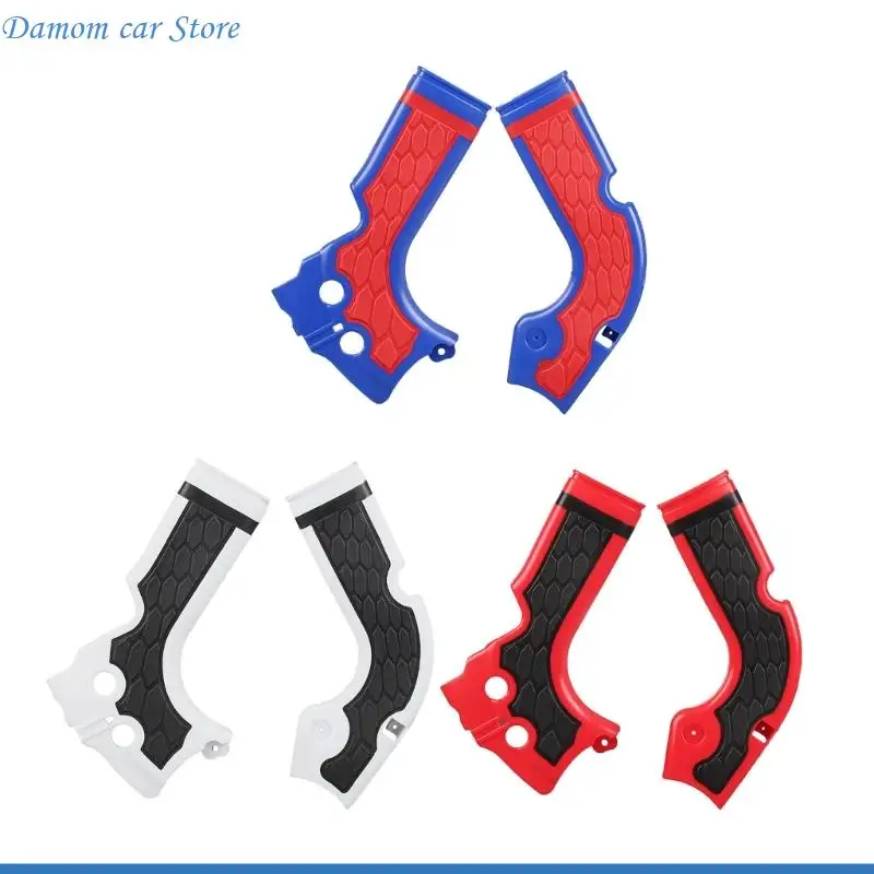 A2UC Motorcycle Frame Guard Panels for CRF250R/CRF450R with Contoured Plastic Construction, Honeycomb Insets, and Existing-Point