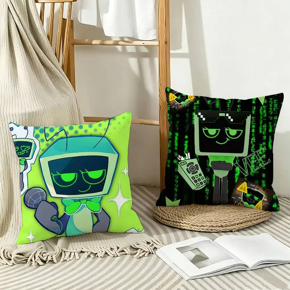 Vee D-Dandys World Pillow Case Pattern Printed Pillowcase For Living Room Sofa Cushion Cover