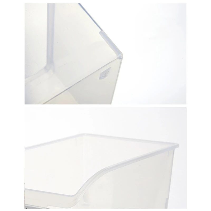 Japanese Clear Plastic Refrigerator Storage Container Basket Box Fridge Drawer Shelf Kitchen Pantry