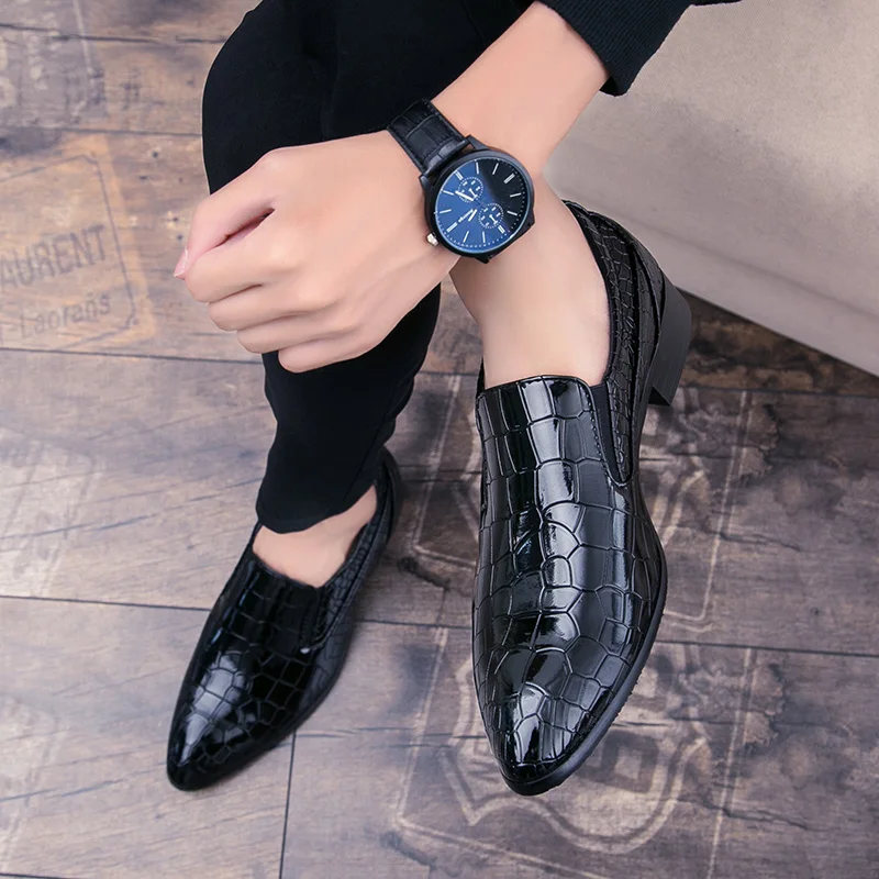 

Men Suit Shoes Dress Shoes Lightweight Casual Sneakers Brand Wedding Shoes Classic Leather Shoes Professional Work Formal Shoes