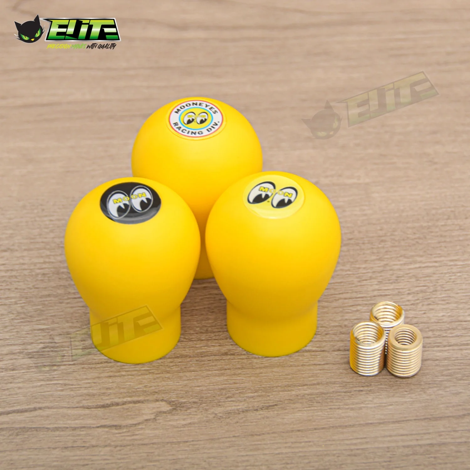 Mooneyes Racing JDM Yellow Resin Gear Shift Knob Universal Car Manual Lever Change Knob Shifter