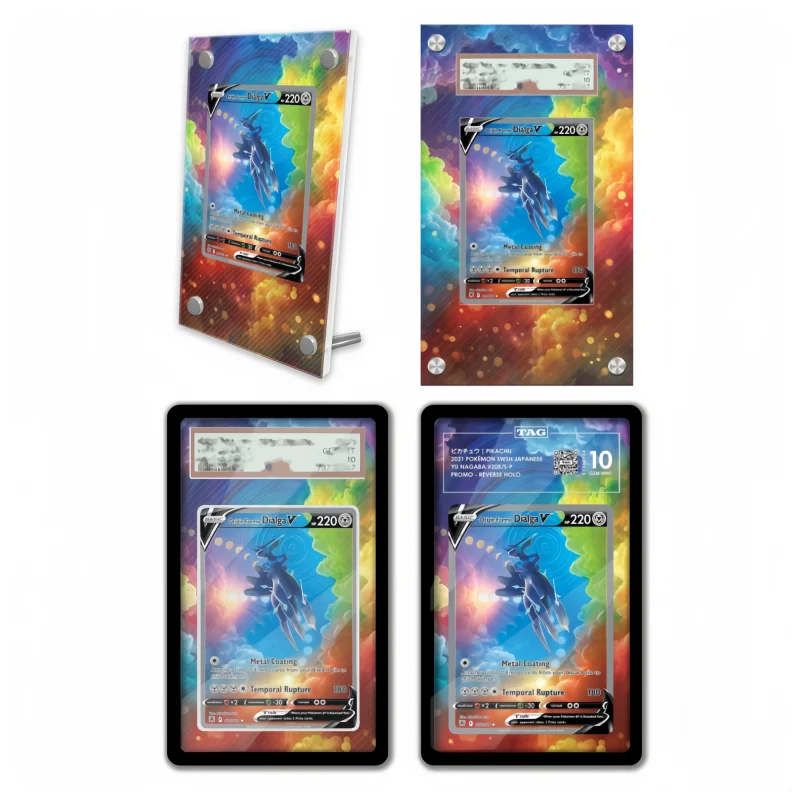 display-de-arte-anime-para-pokemon-espada-e-escudo-dialga-presentes-de-arte-de-anime-e-jogos-estojo-protetor-de-acrilico-chaveiro-nivel-de-avaliacao