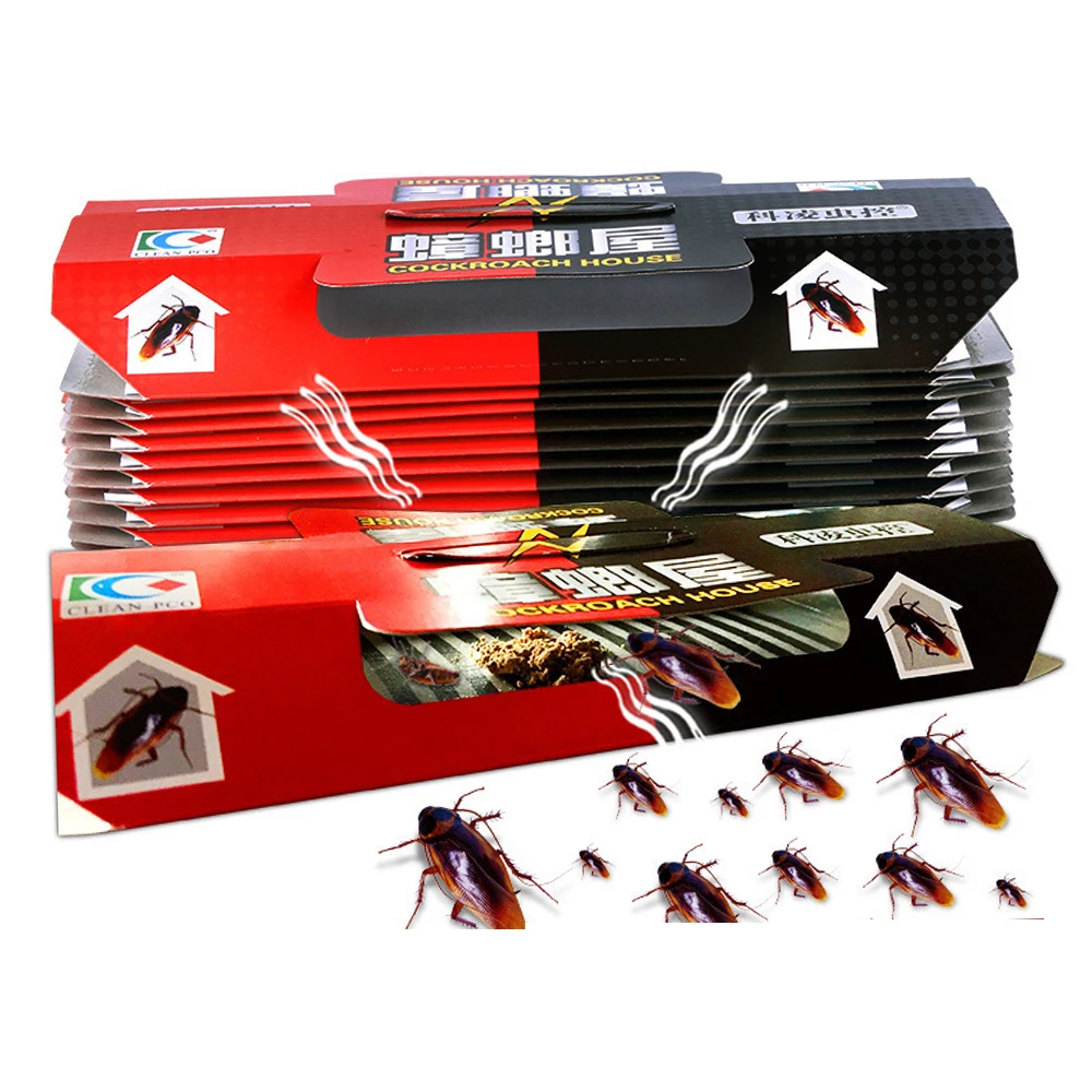 New Cockroach House Cockroach Trap Repellent Killing Bait Strong Sticky Catcher Traps Insect Pest Repeller Eco- friendly