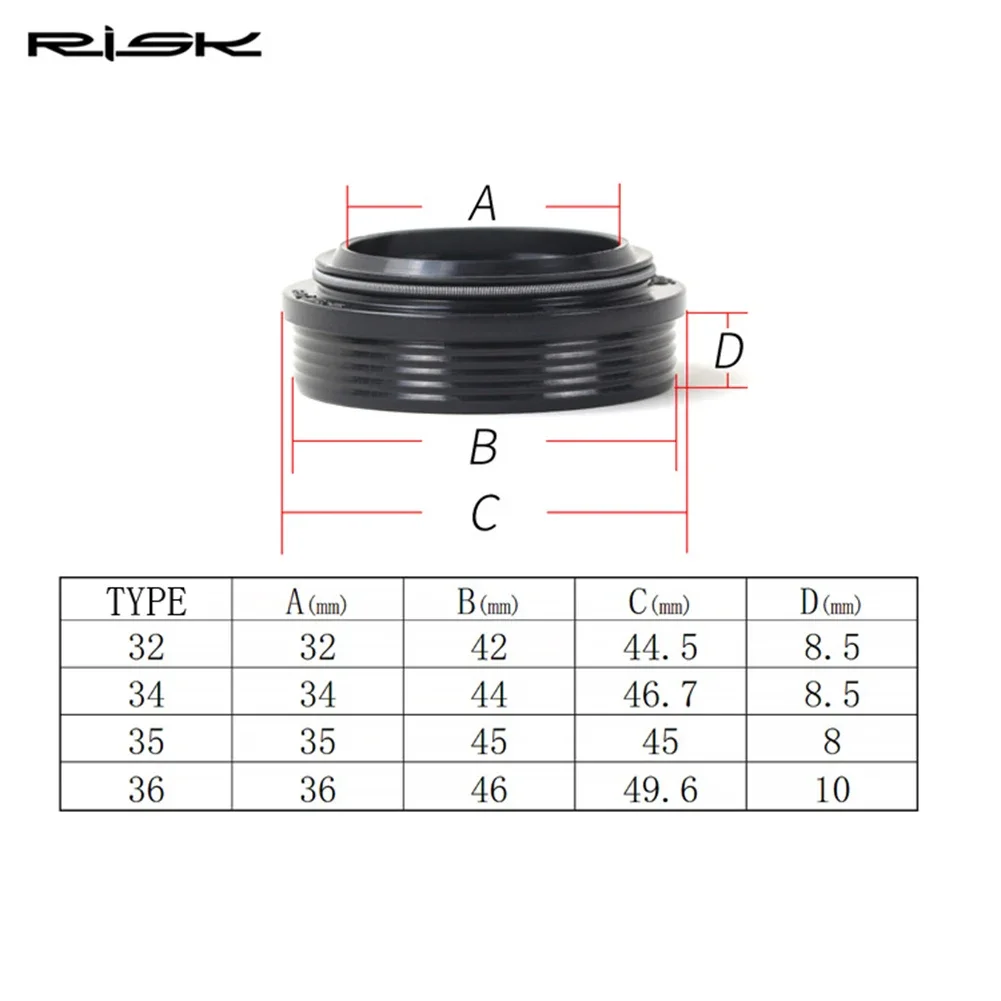 Bicycle Front Fork Dust Seal 32/34/35/36mm Dust Seal Foam Ring Kits For Fox Rockshox-Magura X-fusion Manitou Fork Repair Parts