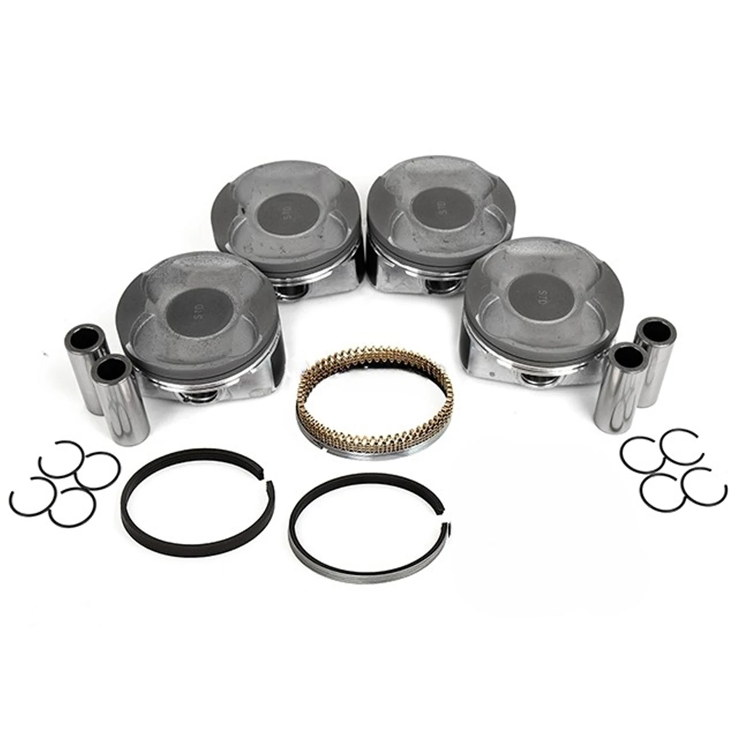 4Pcs Engine Piston Set 13211-0V011-A0 13211-0V012-B0 13211-36032-C0 For 09-16 Toyota Camry Rav4 Scion tC 2.5L 2ARFE