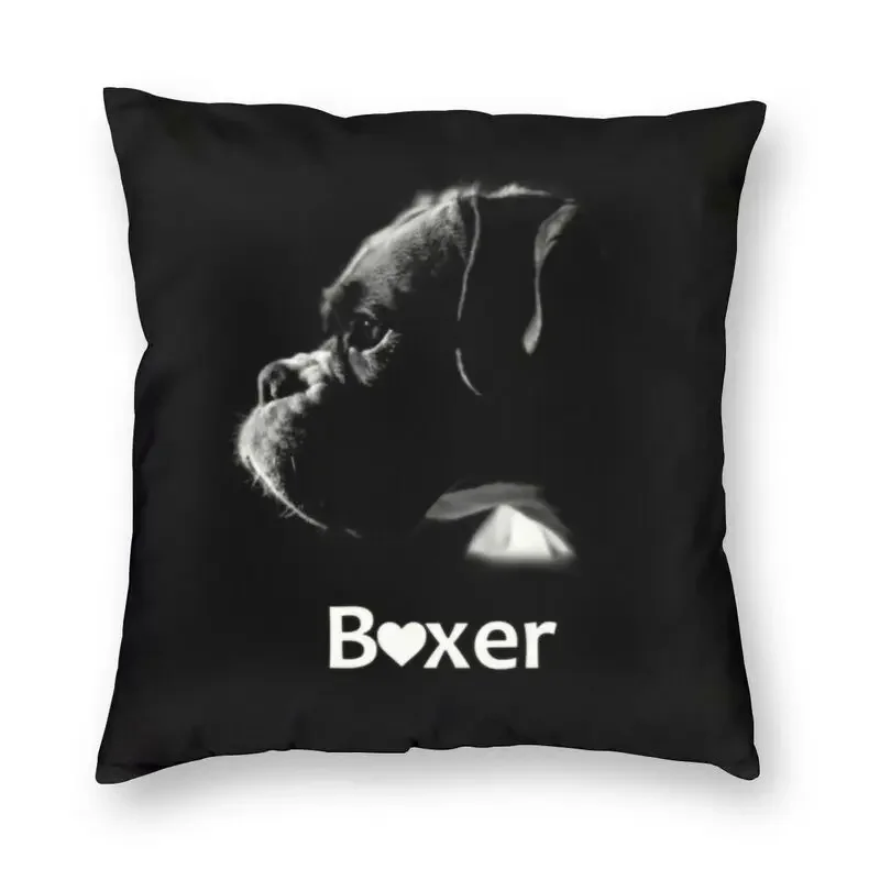 Cool Boxer Dog Love Square Throw Pillow Case Decoration 3D Double-sided Printing Animal Cushion Cover for Car