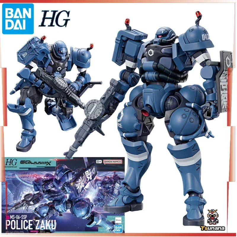 

Original Bandai HG Pullice Zaku Action Figure Gundam Anime Mobile suit Gundam GQuuuuuuX Plastic Model Kit Original Box