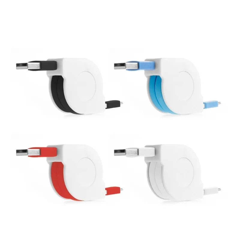 1m kabel USB typu C chowany do Samsung Huawei Xiaomi USB-C przenośny kabel do ładowania typu C kable ładowarki do telefonu komórkowego
