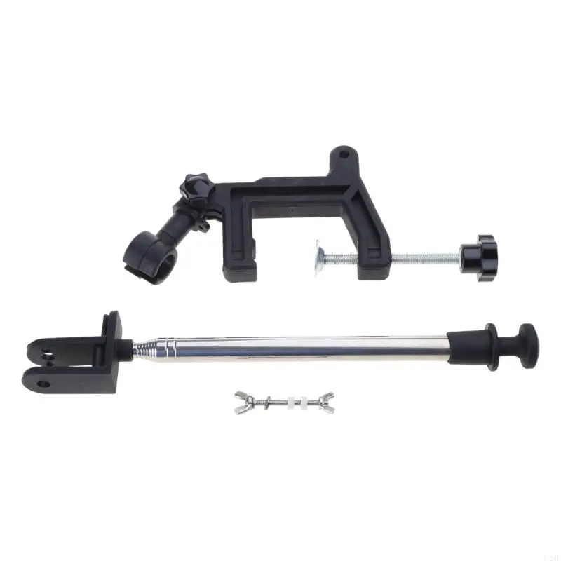 U2JB ayarlanabilir balıkçılık bulucu montaj tabanı teleskopik balık bulucu destek rafı dönüştürücü braketi balık bulma rafı kolu